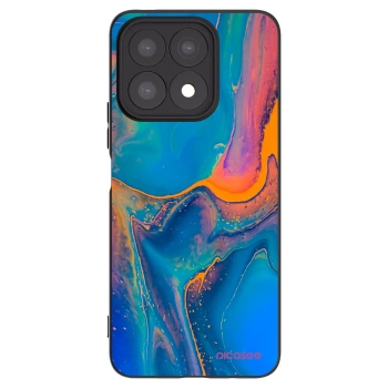 Picasee silikonový černý obal pro Honor X8a - Rainbow