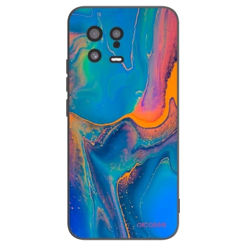 Picasee silikonový černý obal pro Xiaomi 13 - Rainbow