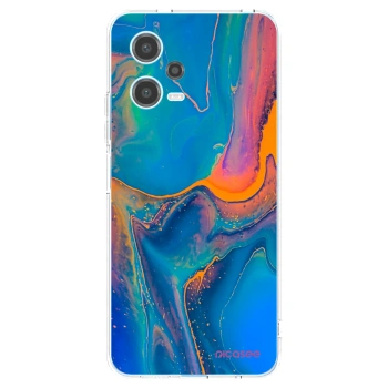 Picasee silikonový průhledný obal pro Xiaomi Redmi Note 12 5G - Rainbow