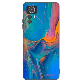 Picasee silikonový černý obal pro Xiaomi Redmi Note 12S - Rainbow