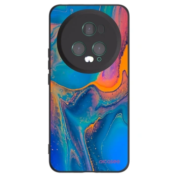 Picasee silikonový černý obal pro Honor Magic5 Pro - Rainbow