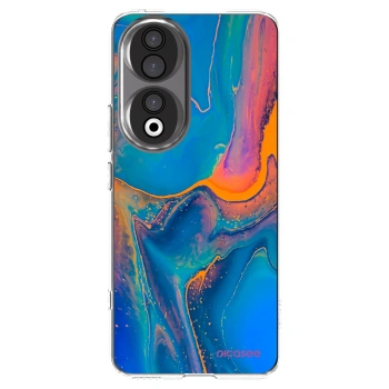 Picasee silikonový průhledný obal pro Honor 90 5G - Rainbow