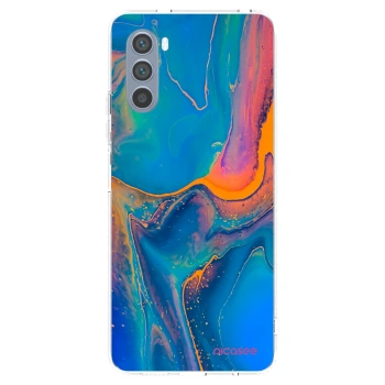 Picasee silikonový průhledný obal pro Motorola Moto G62 - Rainbow