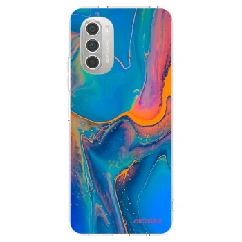 Picasee silikonový průhledný obal pro Motorola Moto G51 - Rainbow