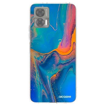 Picasee silikonový průhledný obal pro Motorola Edge 30 Neo - Rainbow