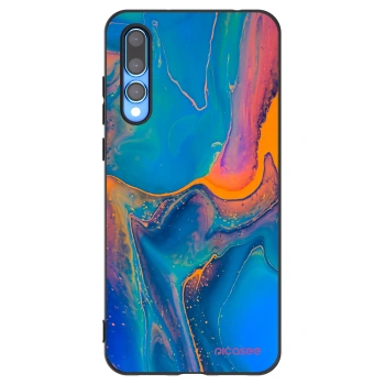 Picasee silikonový černý obal pro Huawei P20 Pro - Rainbow