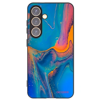 Picasee silikonový černý obal pro Samsung Galaxy S24 S921B 5G - Rainbow