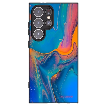 Picasee silikonový černý obal pro Samsung Galaxy S24 Ultra S928B 5G - Rainbow