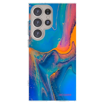 Picasee silikonový průhledný obal pro Samsung Galaxy S24 Ultra S928B 5G - Rainbow