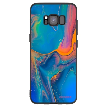 Picasee silikonový černý obal pro Samsung Galaxy S8 G950F - Rainbow
