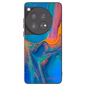 Picasee silikonový černý obal pro OnePlus 12 5G - Rainbow