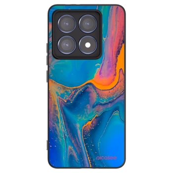 Picasee silikonový černý obal pro Xiaomi 14T Pro - Rainbow