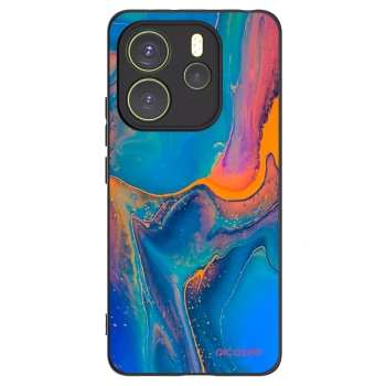 Picasee silikonový černý obal pro Xiaomi Redmi Note 14 4G - Rainbow