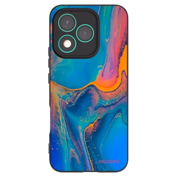 Picasee silikonový černý obal pro Honor 400 Lite 5G - Rainbow