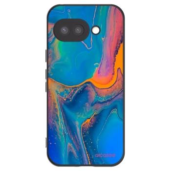 Picasee silikonový černý obal pro Google Pixel 9a - Rainbow