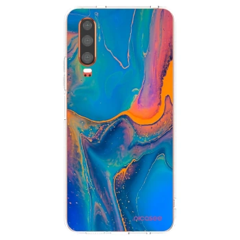 Picasee silikonový průhledný obal pro Huawei P30 - Rainbow