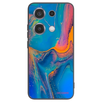Picasee silikonový černý obal pro Xiaomi Redmi Note 14S - Rainbow