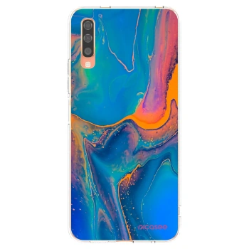 Picasee silikonový průhledný obal pro Samsung Galaxy A70 A705F - Rainbow