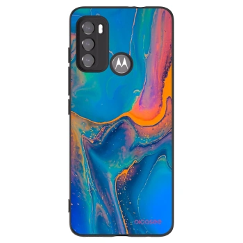 Picasee silikonový černý obal pro Motorola Edge 60 5G - Rainbow