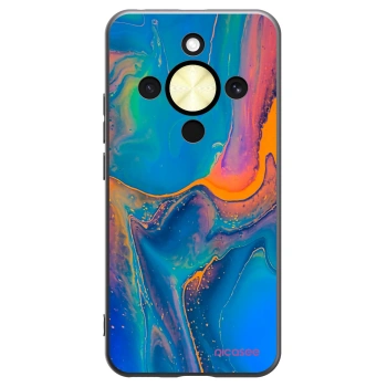 Picasee silikonový černý obal pro Honor Magic8 Lite 5G - Rainbow