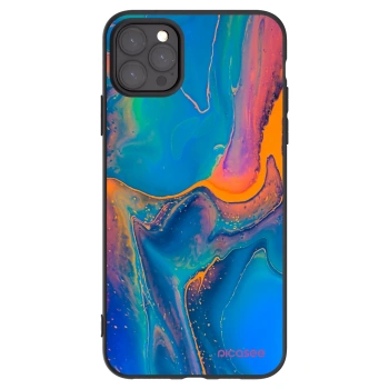 Picasee silikonový černý obal pro Apple iPhone 11 Pro Max - Rainbow