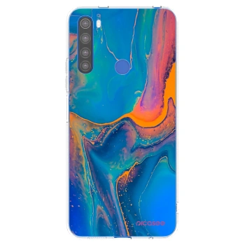 Picasee silikonový průhledný obal pro Xiaomi Redmi Note 8T - Rainbow
