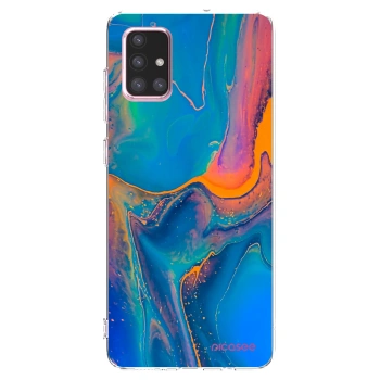 Picasee silikonový průhledný obal pro Samsung Galaxy A71 A715F - Rainbow