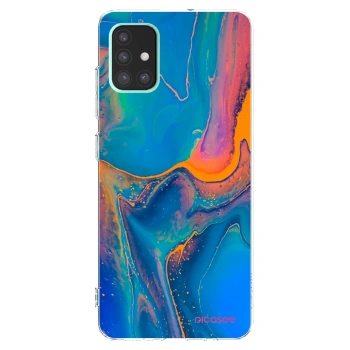 Picasee silikonový průhledný obal pro Samsung Galaxy A51 A515F - Rainbow