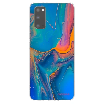 Picasee silikonový průhledný obal pro Samsung Galaxy S20 G980F - Rainbow