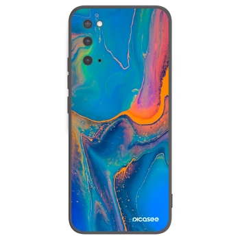 Picasee silikonový černý obal pro Samsung Galaxy S20 G980F - Rainbow