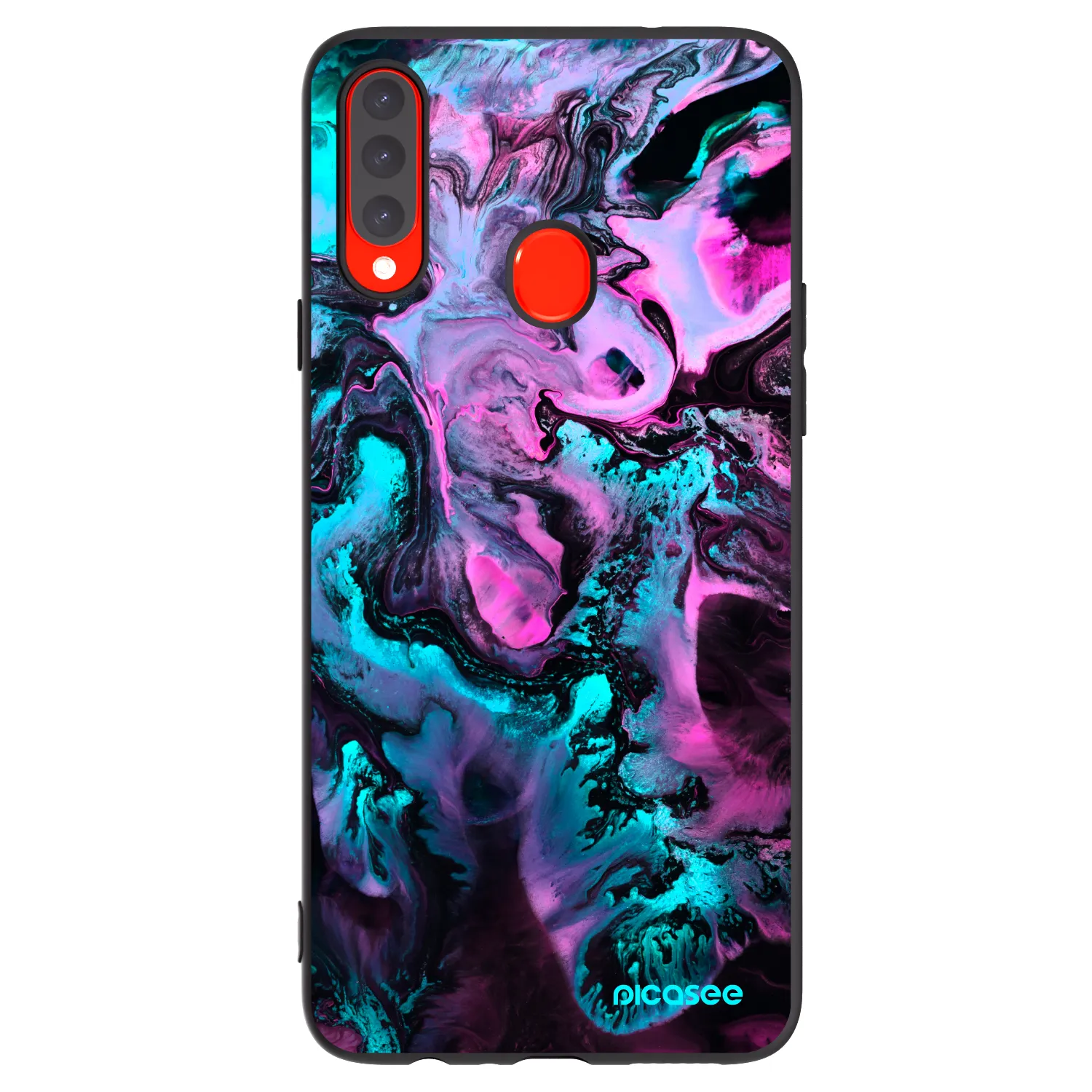 Picasee silikonový černý obal pro Samsung Galaxy A20s - Lean