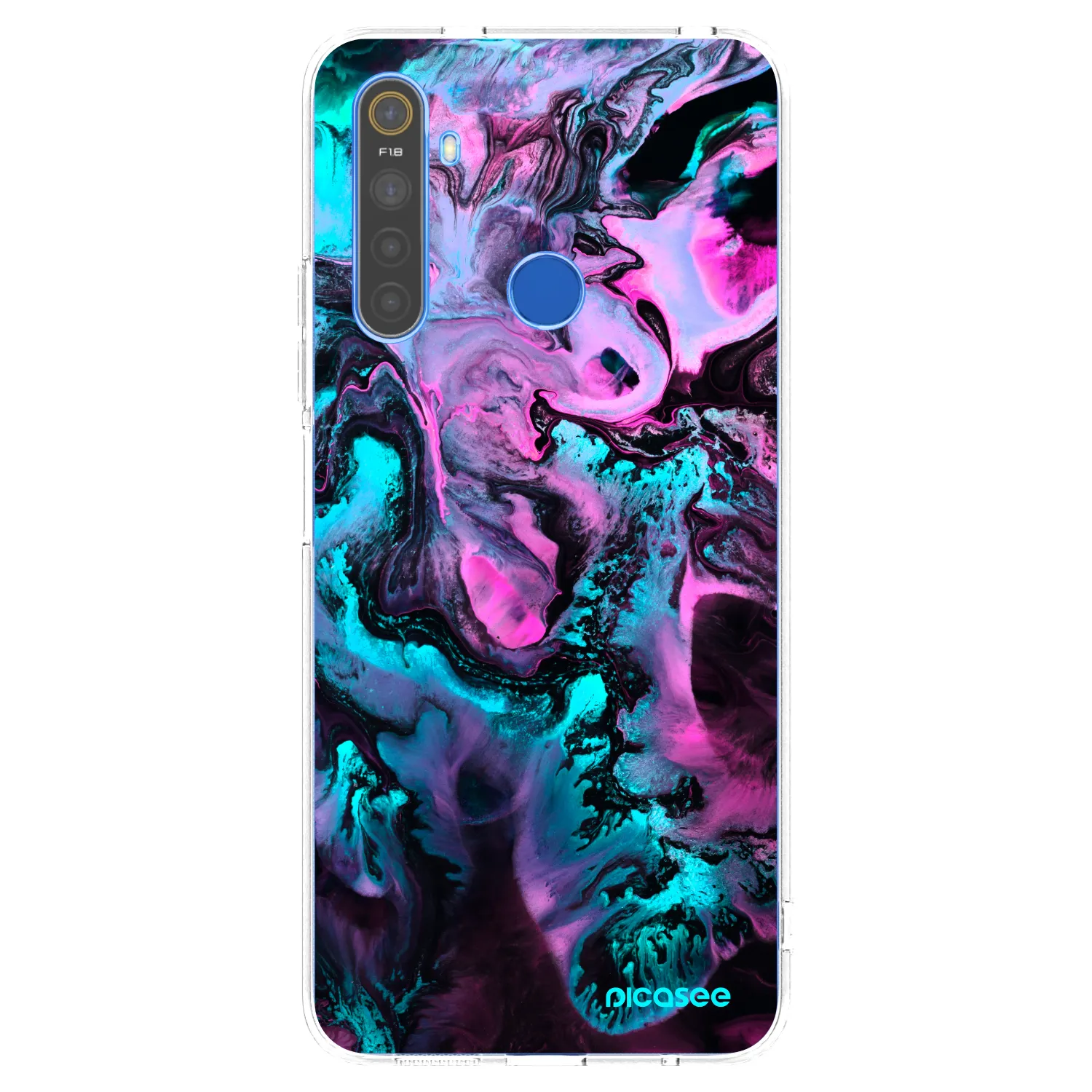 Picasee silikonový průhledný obal pro Realme 5 - Lean