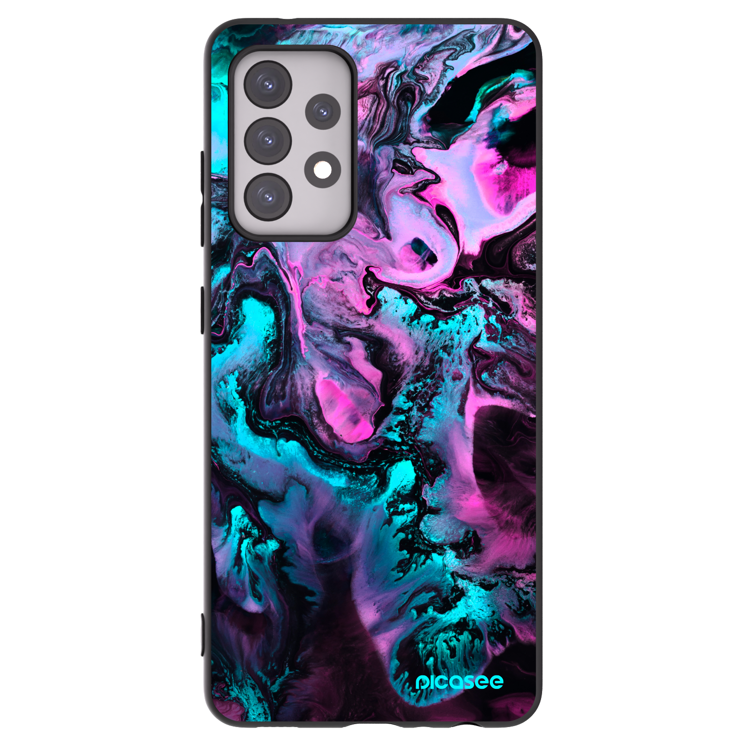 Picasee silikonový černý obal pro Samsung Galaxy A52 5G A525F - Lean