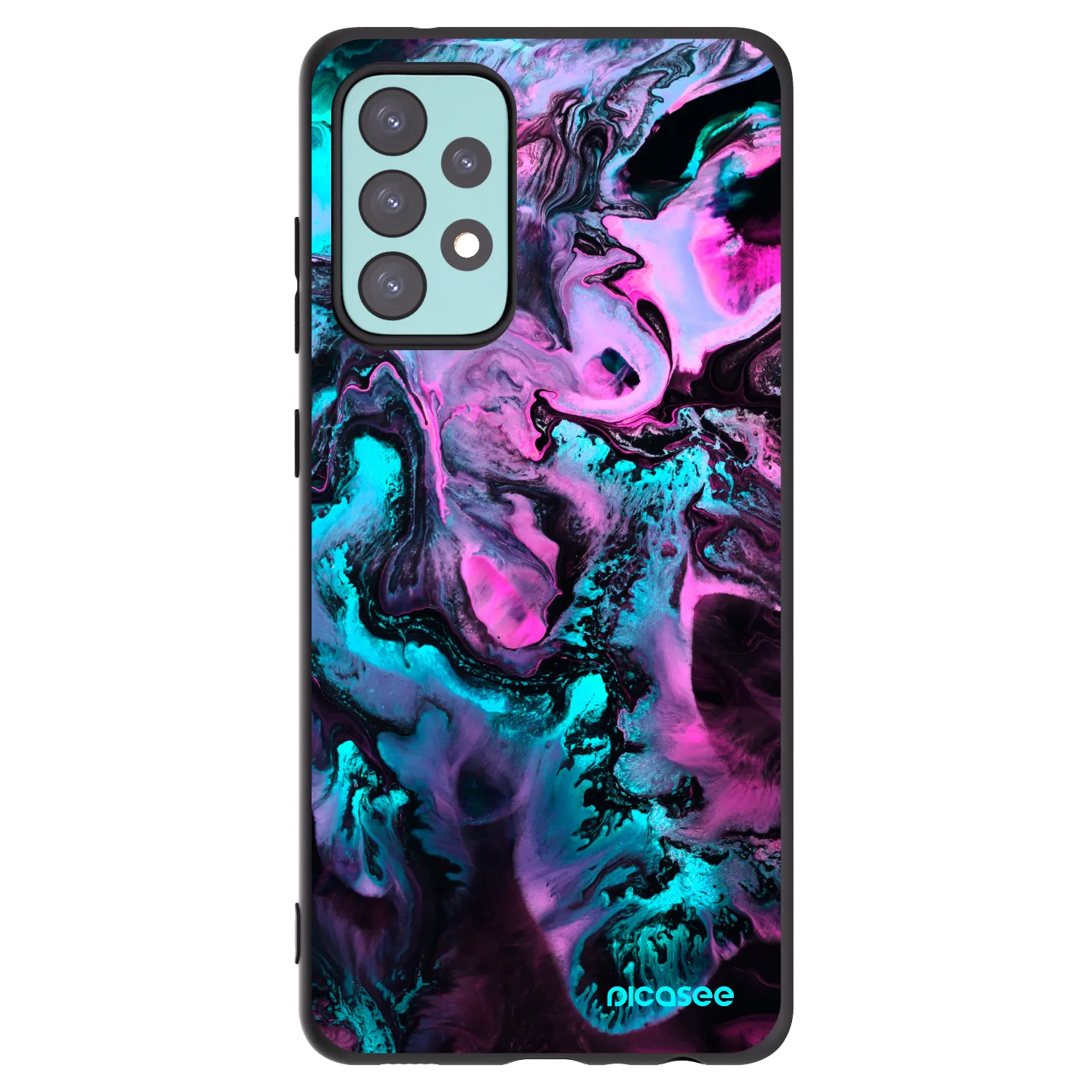 Picasee silikonový černý obal pro Samsung Galaxy A72 A725F - Lean
