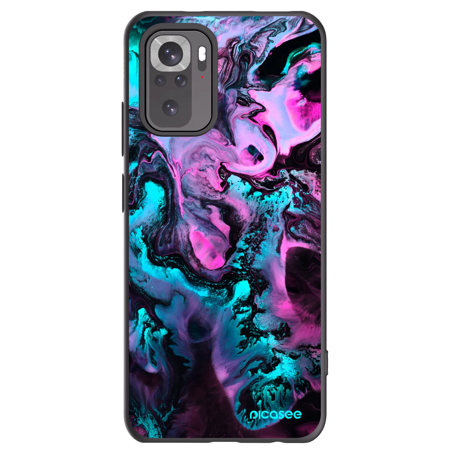 Picasee silikonový černý obal pro Xiaomi Redmi Note 10S - Lean