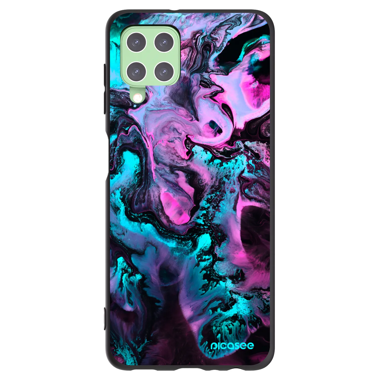 Picasee silikonový černý obal pro Samsung Galaxy A22 A225F 4G - Lean