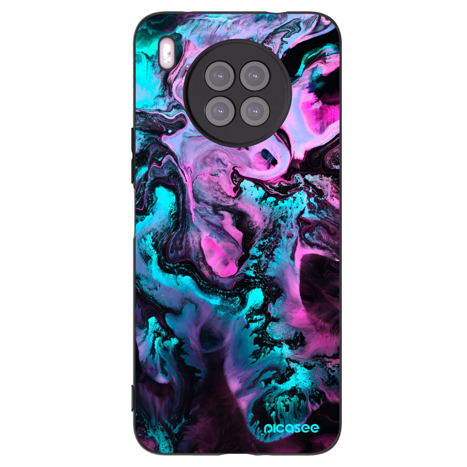 Picasee silikonový černý obal pro Huawei Nova 8i - Lean