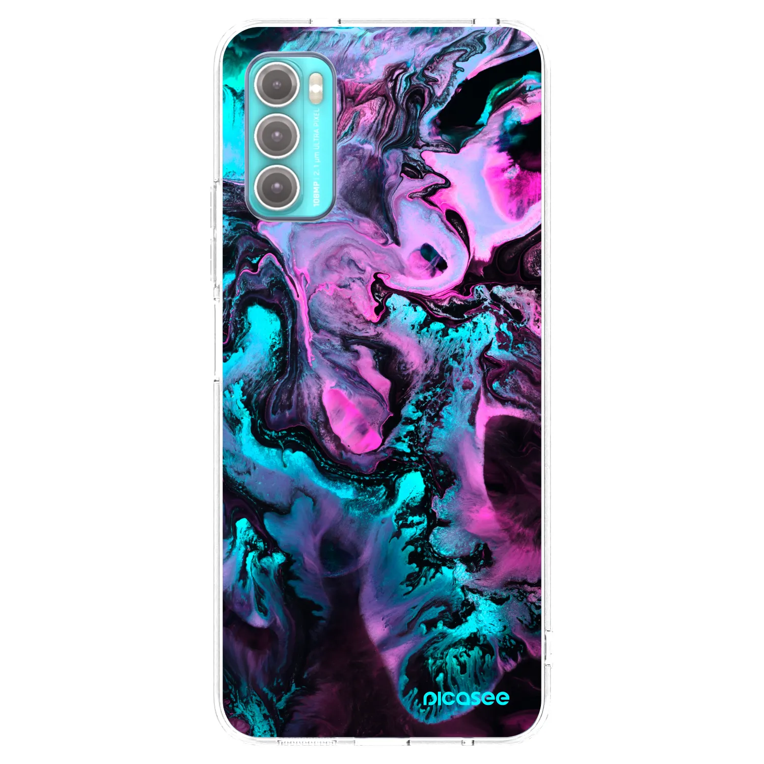 Picasee silikonový průhledný obal pro Motorola Moto G60 - Lean