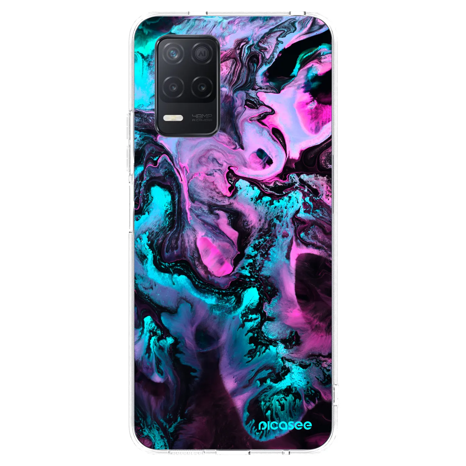 Picasee silikonový průhledný obal pro Realme 8 5G - Lean