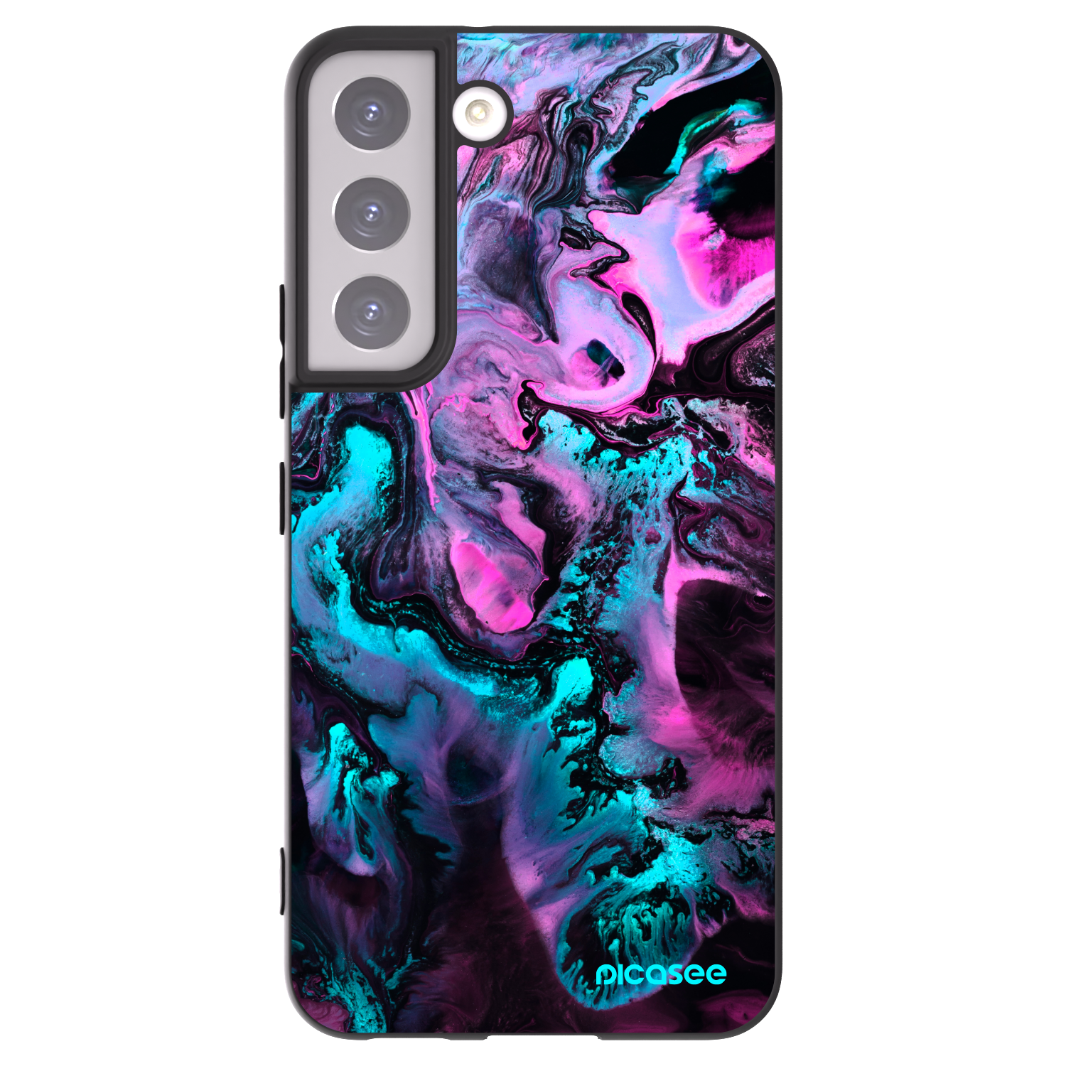 Picasee silikonový černý obal pro Samsung Galaxy S22 5G - Lean
