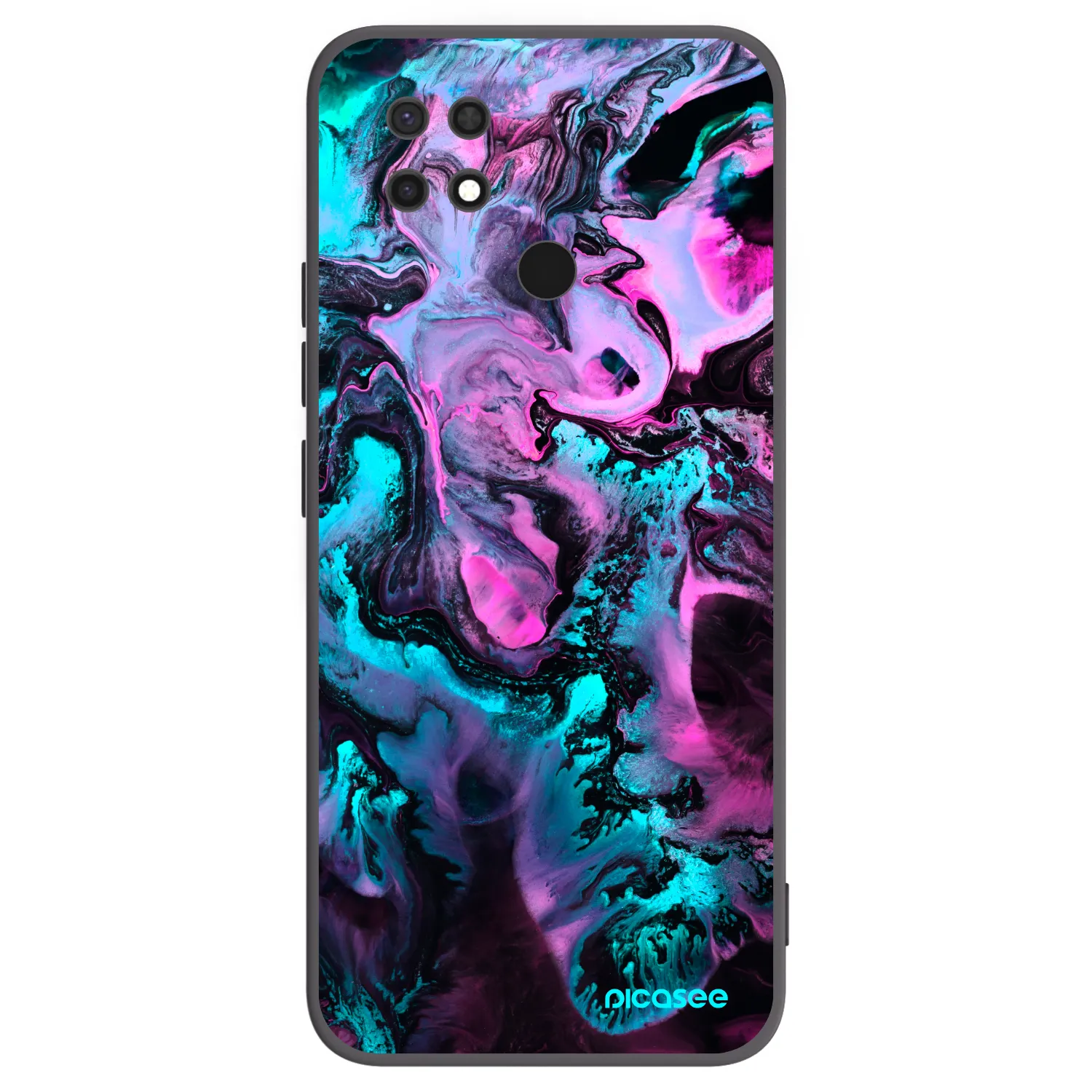 Picasee silikonový černý obal pro Xiaomi Redmi 10C - Lean
