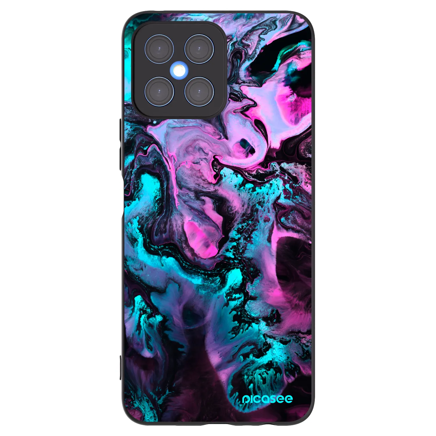 Picasee silikonový černý obal pro Honor X8 4G - Lean