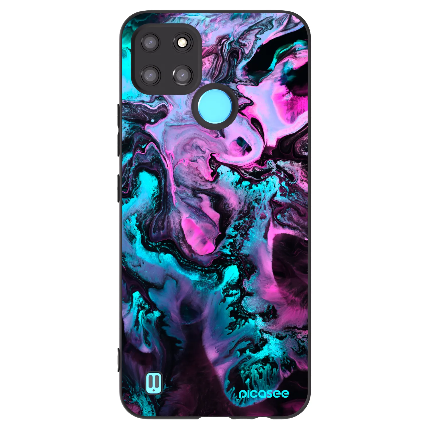 Picasee silikonový černý obal pro Realme C21Y - Lean
