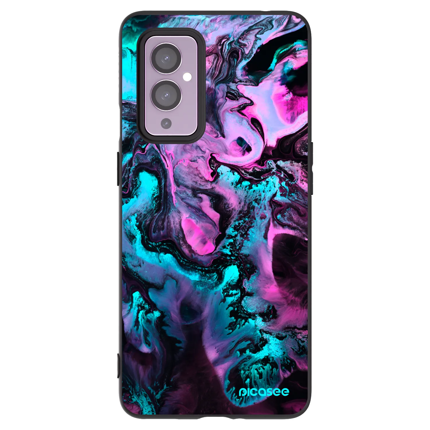 Picasee silikonový černý obal pro OnePlus 9 - Lean