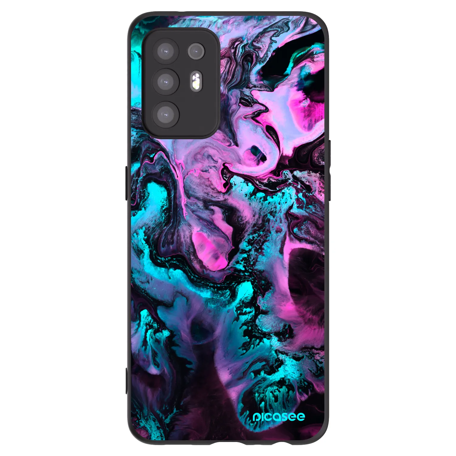 Picasee silikonový černý obal pro OPPO A94 5G - Lean
