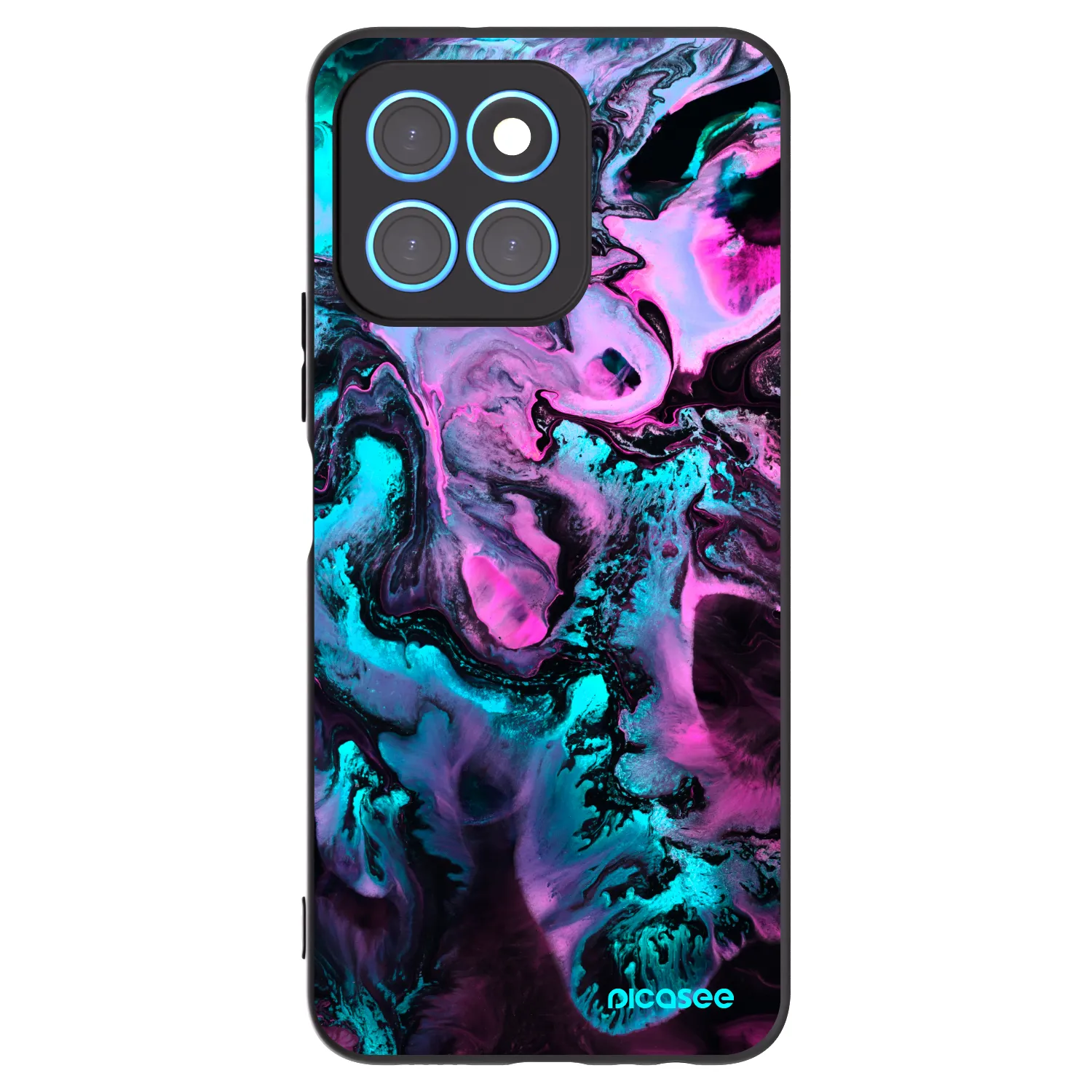 Picasee silikonový černý obal pro Honor X8 5G - Lean