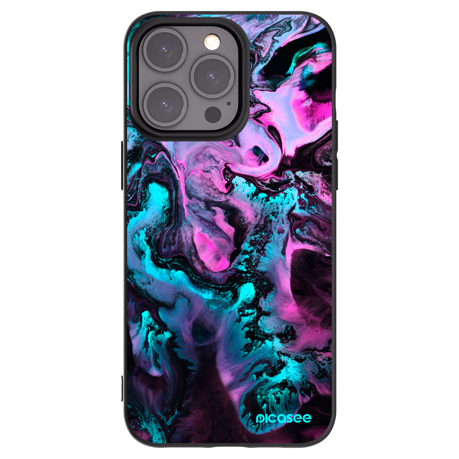 Picasee silikonový černý obal pro Apple iPhone 15 Pro Max - Lean