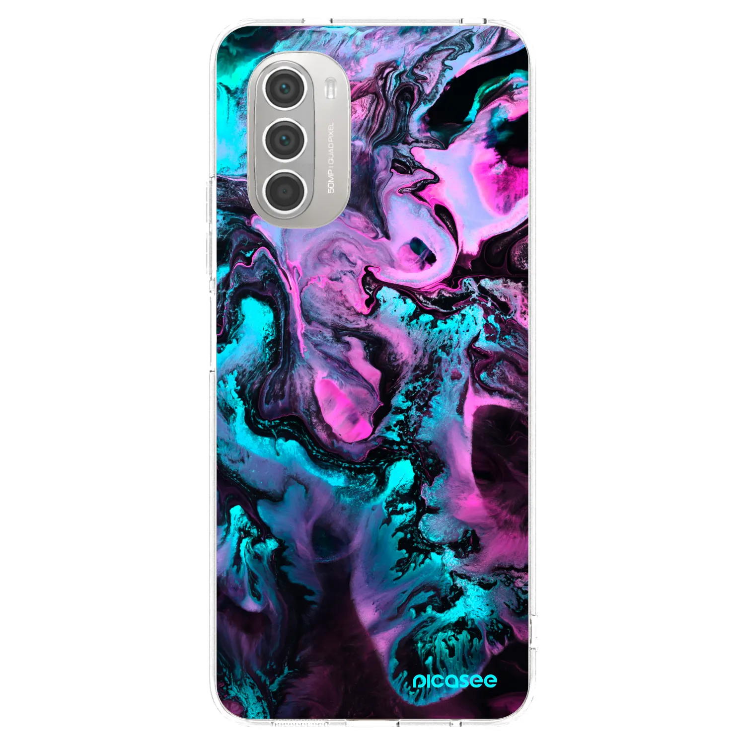 Picasee silikonový průhledný obal pro Motorola Moto G51 - Lean