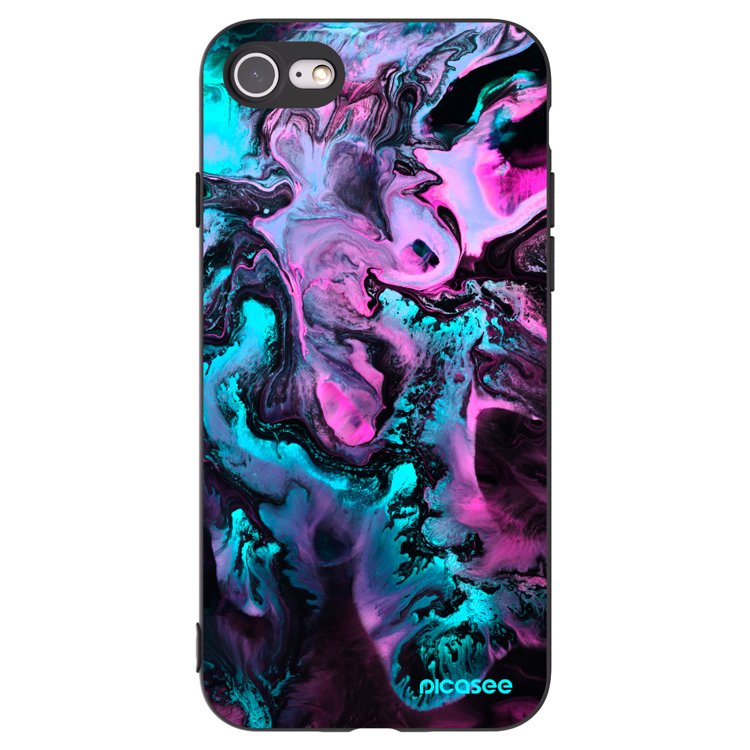 Picasee silikonový černý obal pro Apple iPhone 7 - Lean