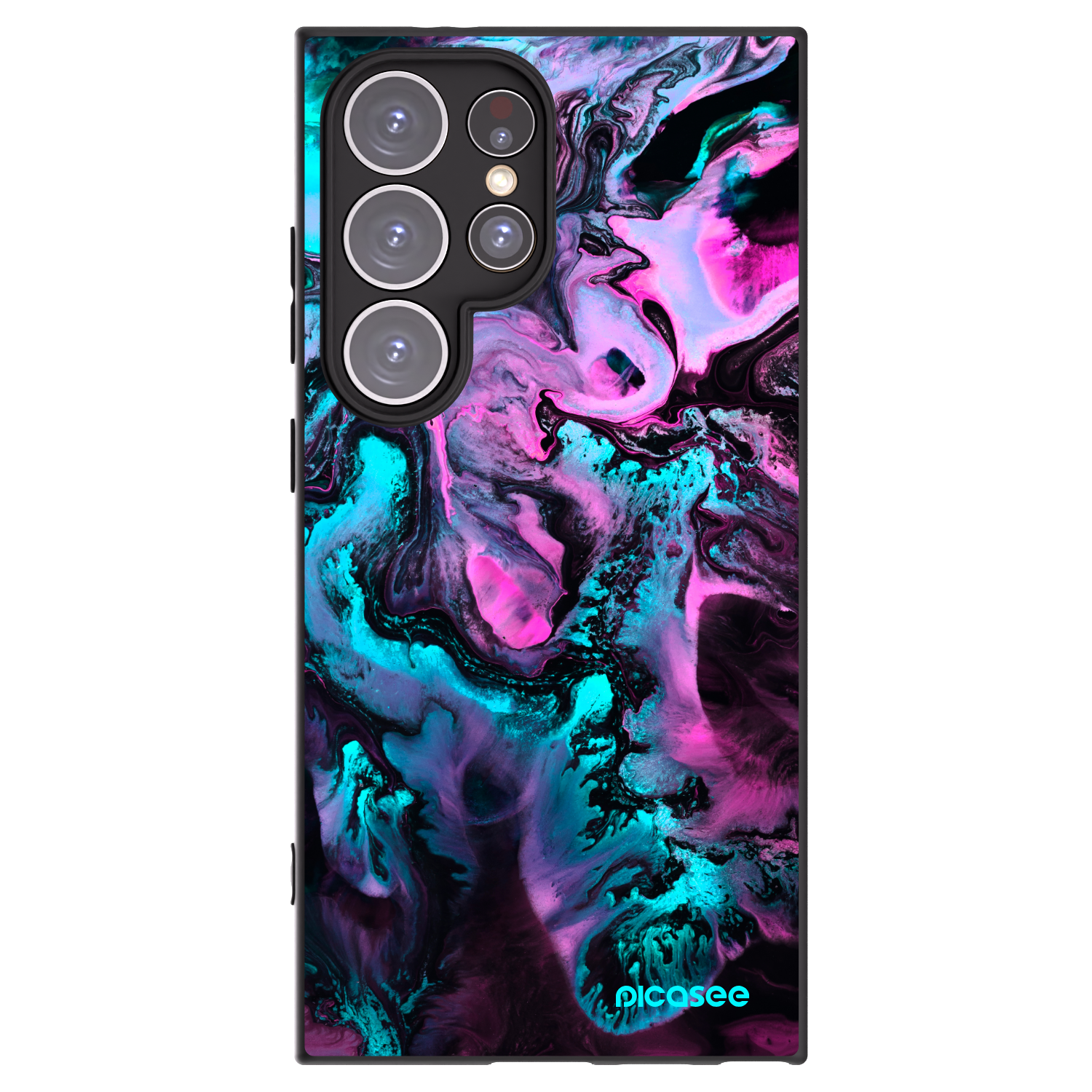 Picasee silikonový černý obal pro Samsung Galaxy S24 Ultra S928B 5G - Lean